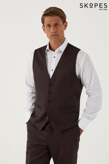Skopes Maxwell Burgundy Red Suit Waistcoat (Q86179) | $94