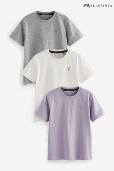 smALLSAINTS Lilac Purple Boys Brace Crew 3 Pack T-Shirts (Q86217) | 139 QAR - 158 QAR