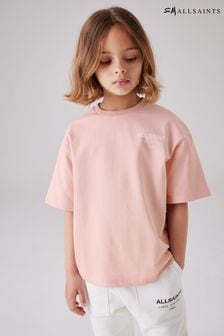 Light Pink - Smallsaints Girls Underground Oversized Crew T-shirt (Q86244) | kr400 - kr480