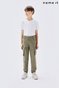Verde - Pantaloni cargo pentru băieți Name It (Q86627) | 203 LEI