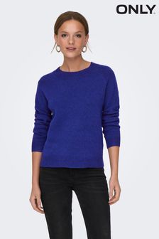 ONLY Blue Long Sleeve Lightweight Knitted Jumper (Q86632) | €27