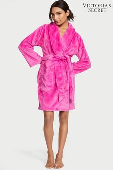 Victoria's Secret Pink Embossed Logo Cosy Short Dressing Gown (Q87185) | €56