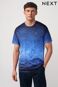 Navy Blue Dip Dye T-Shirt (Q87221) | KRW38,800