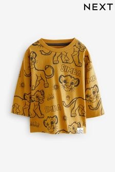 Yellow 100% Cotton Lion King Long Sleeve T-Shirt (3mths-8yrs) (Q87308) | $14 - $17