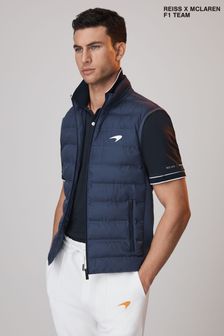 Airforce Blue - Mclaren F1 Hybrid Quilt And Knit Gilet (Q87471) | 1,062 LEI