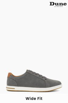 Dune London Grey Wide Fit Tezzy Perf Trainers (Q87536) | $104