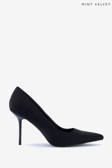 Mint Velvet Black Black Scuba Court Shoe (Q87537) | €168