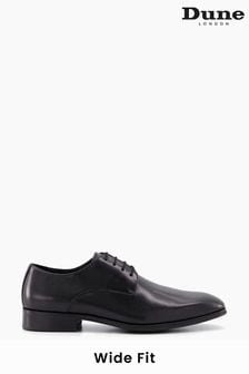Dune London Black Wide Fit Satchel Plain Gibson Shoes (Q87541) | SGD 194