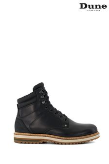 Dune London Black Callen Plain Toe Hybrid Sole Boots (Q87554) | $239