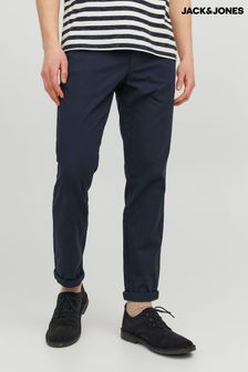 JACK & JONES Blue Stretch Slim Leg Trousers (Q87579) | $62