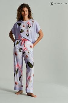 Серый с цветочным узором - B By Ted Baker атласная пижама из вискозы (Q87666) | €78