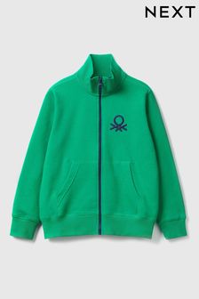 Зеленая куртка для мальчиков на молнии Benetton (Q87730) | €30