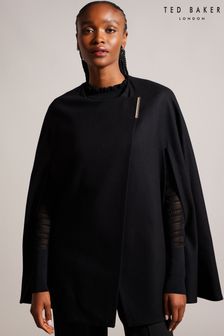 Negru - Ted Baker Valariy Melton Cape (Q87750) | 1,403 LEI