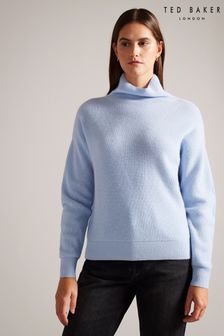 Ted Baker Blue Lizanaa 100% Cashmere Knitted Sweater (Q87753) | 268 €