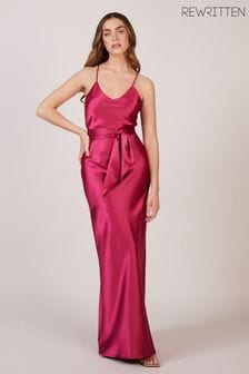 Розовый - Платье для подружки невесты с завязкой на талии Rewritten Brooklyn (Q87844) | €159