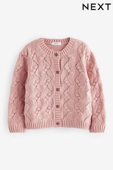 Pink Bobble Stitched Cardigan (3mths-7yrs) (Q87900) | €21 - €27