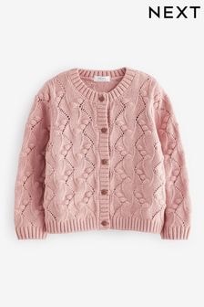 Pink Bobble Stitched Cardigan (3mths-7yrs) (Q87900) | $26 - $33