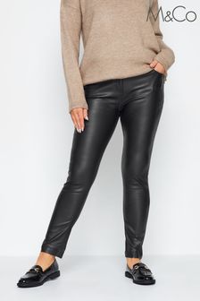 M&Co Black Coated Slim Leg Jeans (Q87944) | $58
