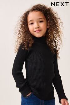 Black Roll Neck Jumper (3-16yrs) (Q87997) | $21 - $29