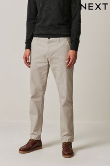Cream Slim Fit Stretch Printed Soft Touch Chino Trousers (Q88069) | €29