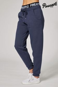 Pineapple Blue Double Waistband Joggers (Q88094) | $65