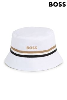 BOSS White Logo Reversible Bucket Hat (Q88096) | 66 €