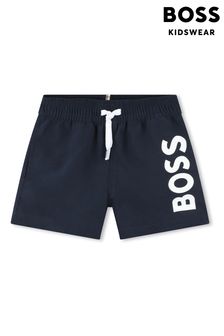 BOSS jet black Logo Swim Shorts (Q88098) | KRW102,500 - KRW115,300