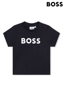 BOSS Blue Short Sleeved Logo T-Shirt (Q88104) | 58 € - 66 €