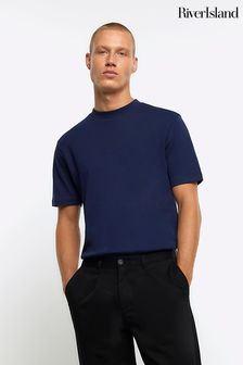 River Island Blue Studio Slim T-Shirt (Q88295) | €21