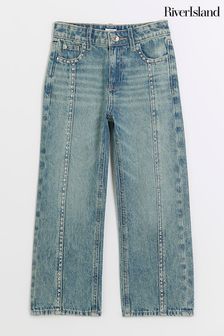 River Island Girls Mid Studded Straight Fit Jeans