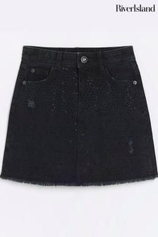 River Island Black Girls Embellished Skirt (Q88508) | €30 - €41