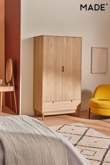 MADE.COM Oak Penn Double, 1 Drawer Wardrobe (Q88524) | €1,511