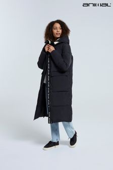 Črna - Animal Womens Dawlish Recycled Longline Coat (Q88552) | €194