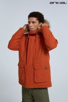 Animal Mens Orange Whitsand Sherpa Zip Jacket (Q88621) | €113