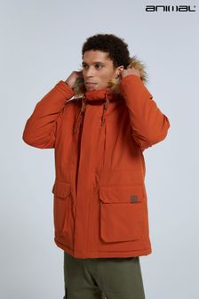 Animal Mens Orange Whitsand Sherpa Zip Jacket
