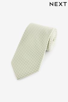 Зеленый - Стандартный крой - Текстурированный галстук (Q88735) | €11