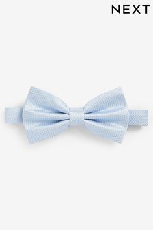 Light Blue Textured Silk Bow Tie (Q88827) | $25