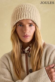 Joules Caversham Oatmeal Beanie Hat (Q88863) | HK$205