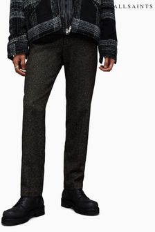 AllSaints Black Corvus Trousers (Q88908) | 737 QAR