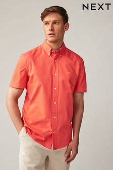 Orange - Kurzärmeliges Oxford-Hemd (Q88931) | 36 €