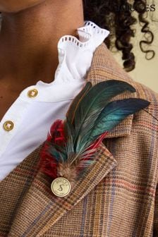 Joules Averly Multi Feather Brooch (Q89116) | ₪ 60