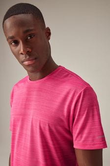 Różowy - Active Mesh Training T-shirt (Q89192) | 95 zł