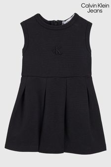 שמלה שחורה לתינוקות פונטו של Calvin Klein Jeans (Q89196) | ‏302 ‏₪