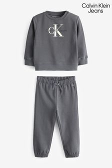 Calvin Klein Jeans Baby Grey Monogram Set (Q89209) | ₪ 427