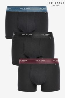 Ted Baker Cotton Black Trunks 3 Pack (Q89213) | KRW83,300