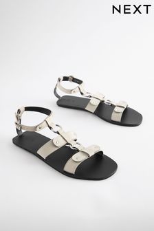 Kost - Usnjeni sandali z obročastim detajlom (Q89267) | €39