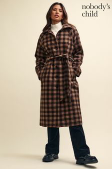 Nobodys Child Richmond Tailored Brown Coat (Q89346) | €66