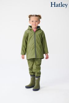 Zelena - Hatley nepremočljiva jakna s kapuco in zadrgo (Q89450) | €50