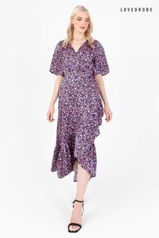 Lovedrobe Animal Print Frill Wrap Hem Maxi Dress (Q89462) | NT$3,030