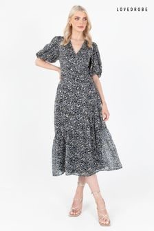 Lovedrobe Animal Print Wrap Front Midaxi Dress (Q89483) | NT$3,500